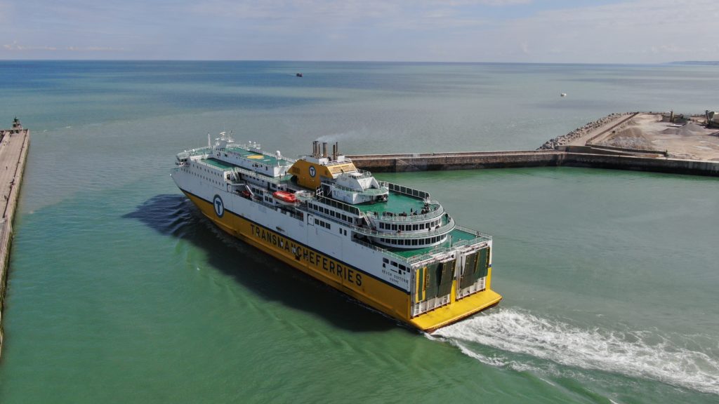 Ferry au départ de Dieppe opérant sous la marque Transmanche Ferries